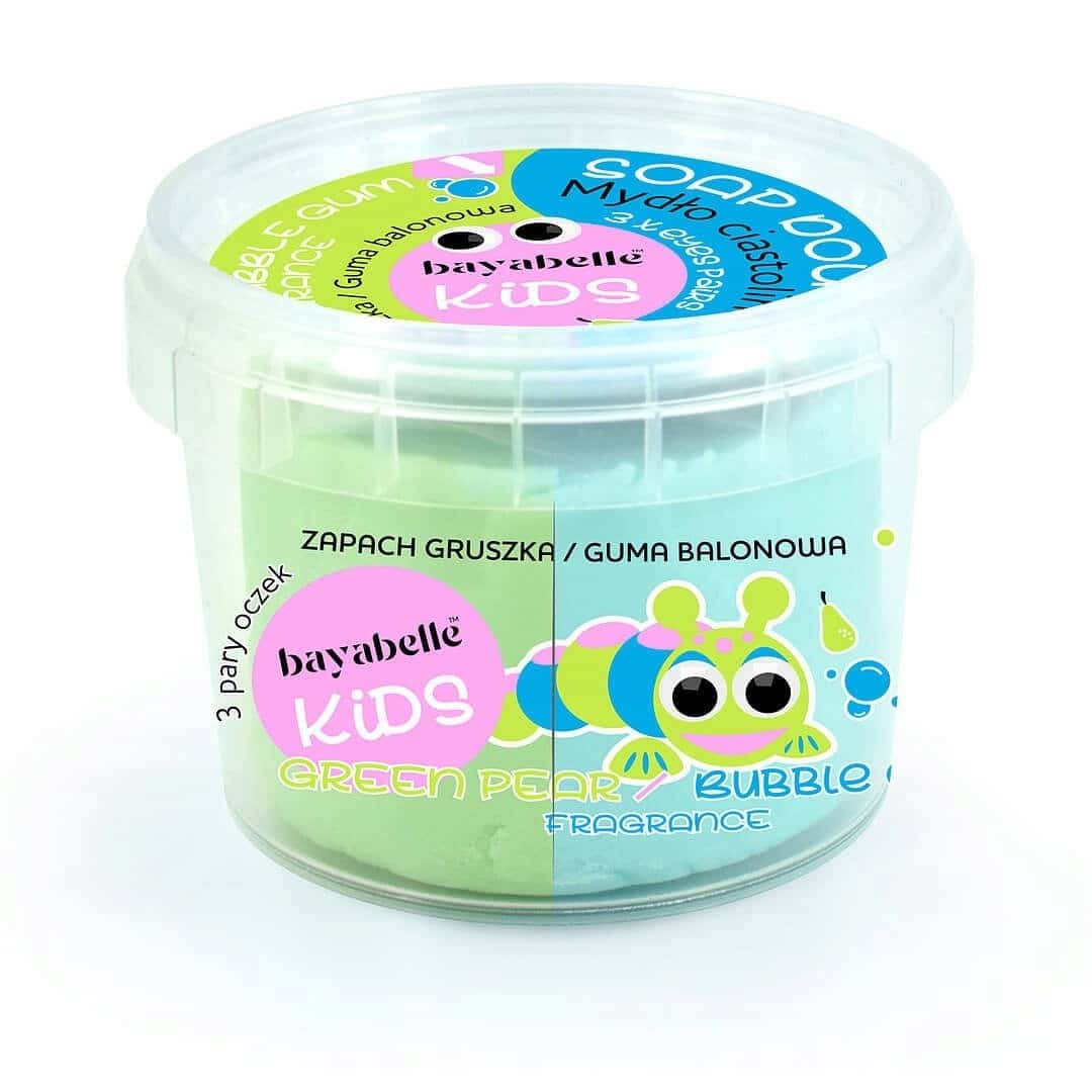Bayabelle Kids Duo Dough Eyes - Pear & Bubble Gum - Creative Fun for Kids!