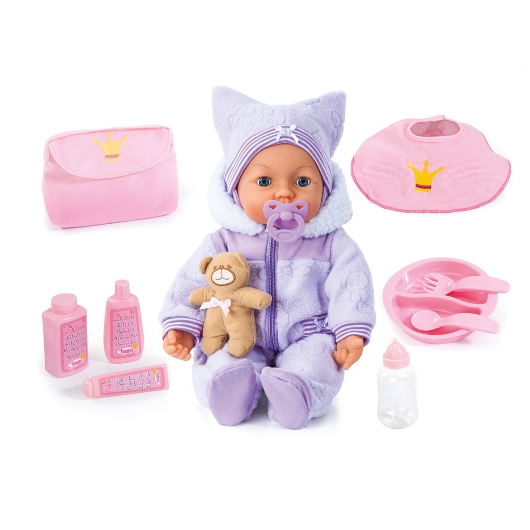 Bayer Design Piccolina Magic Eyes - Interactive Doll 46 cm with Accessories