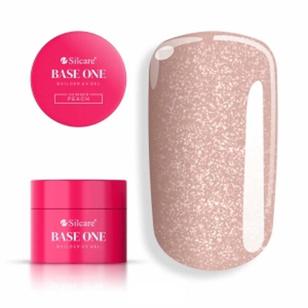 Silcare Ozel Builder Base Peach 15g - ideal for nail extension