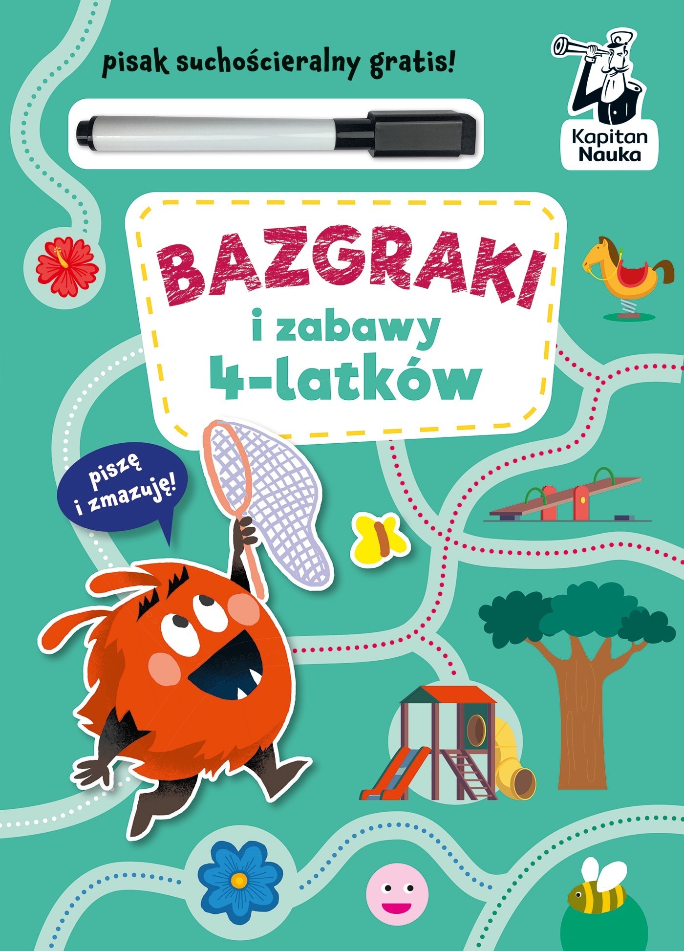 Edgard Kapitan Nauka Scribbles and games for 4-year-olds - graphomotor exercises developing creativity