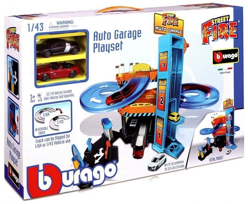 Bburago Garage Street Fire 1:43 - Multi-level playground for little drivers