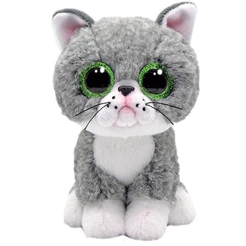 Beanie Boos Fergus - gray cat plush toy 15 cm - perfect for cuddling