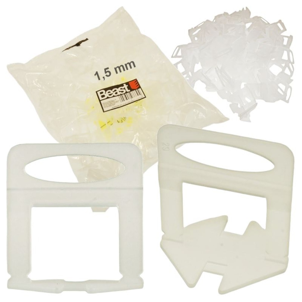 BEAST Leveling Clips 1.5 mm - Perfect for ceramic tiles
