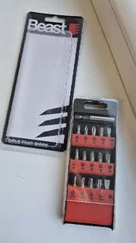 Magnetic screwdriver bits CV - 16-piece set for every handyman