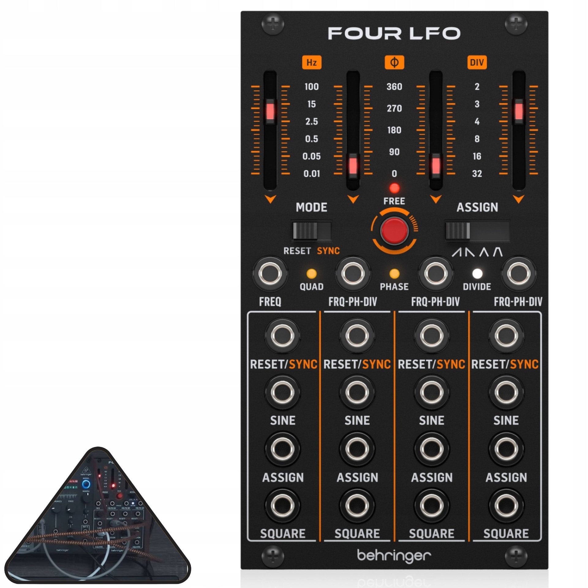 Behringer FOUR LFO Moduł syntezatora modularnego Eurorack