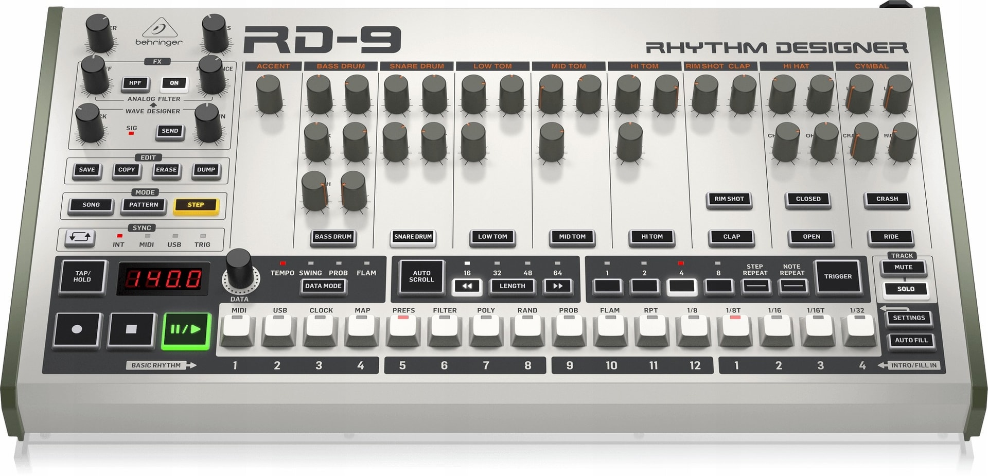Behringer RD-9 - Analog Drum Machine for creative musicians