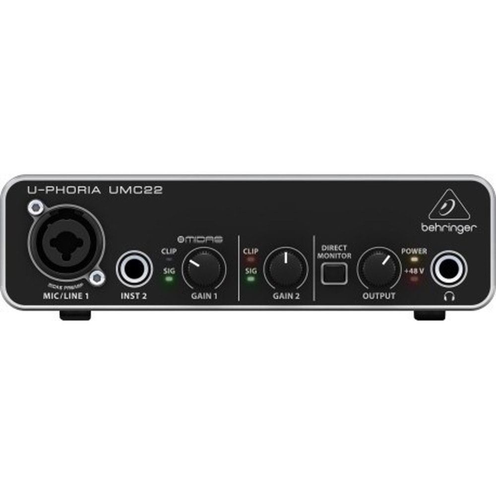 Behringer UMC22 - USB Audio Interface 2x2 - record with ease!