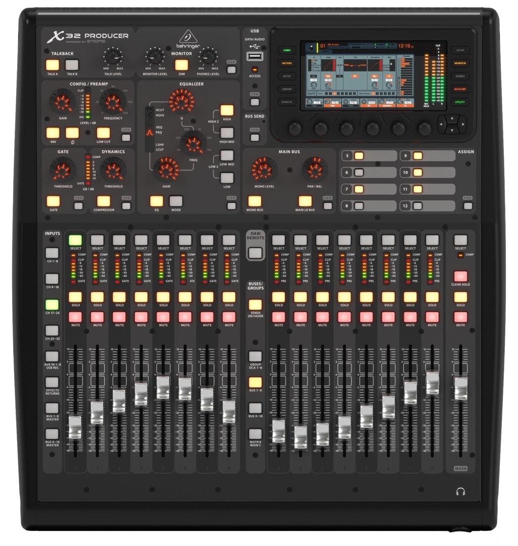 Behringer X32 Producer - Audio Mixer with 40 channels, ideal for the studio