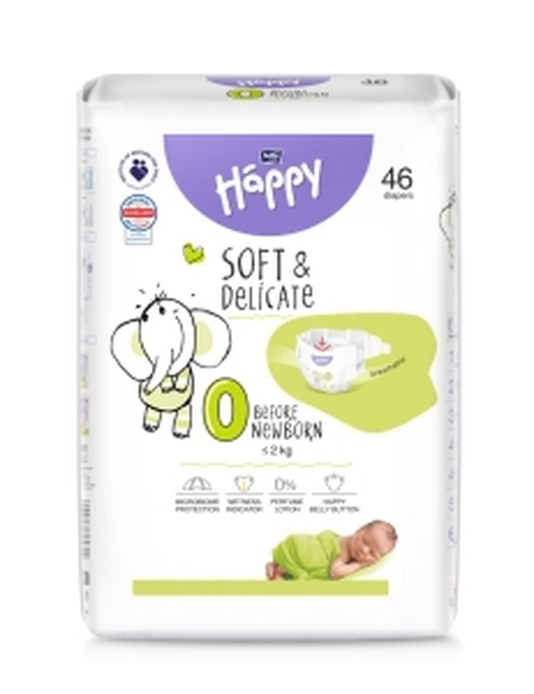 Bella Happy Diapers for babies 0-2 kg - gentle protection for your little one