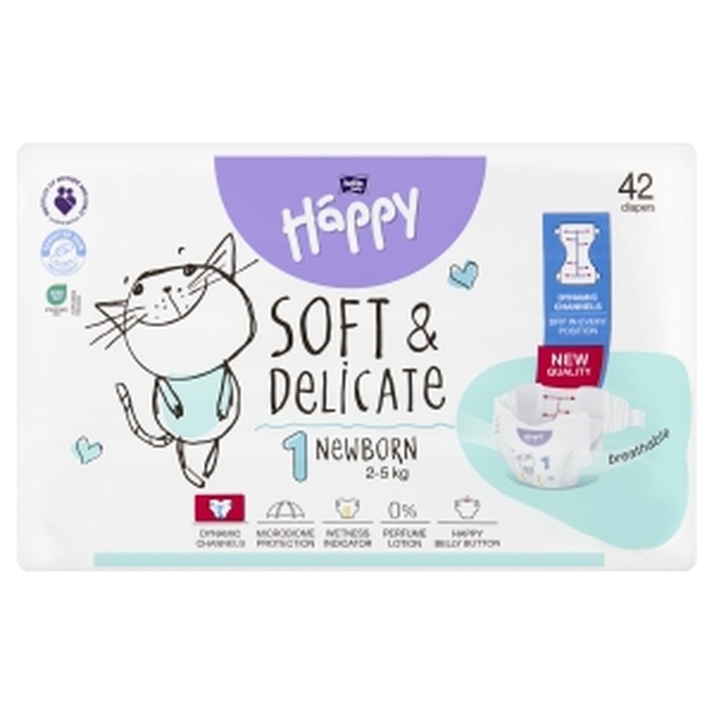 Bella Happy Diapers Size 1 Midi 2-5 kg - comfort and protection for your child