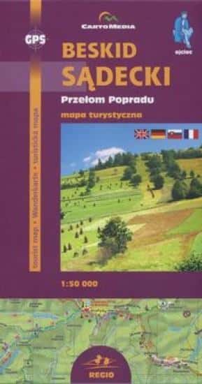 Beskid Sądecki Poprad Gorge - Tourist Map 1:50 000