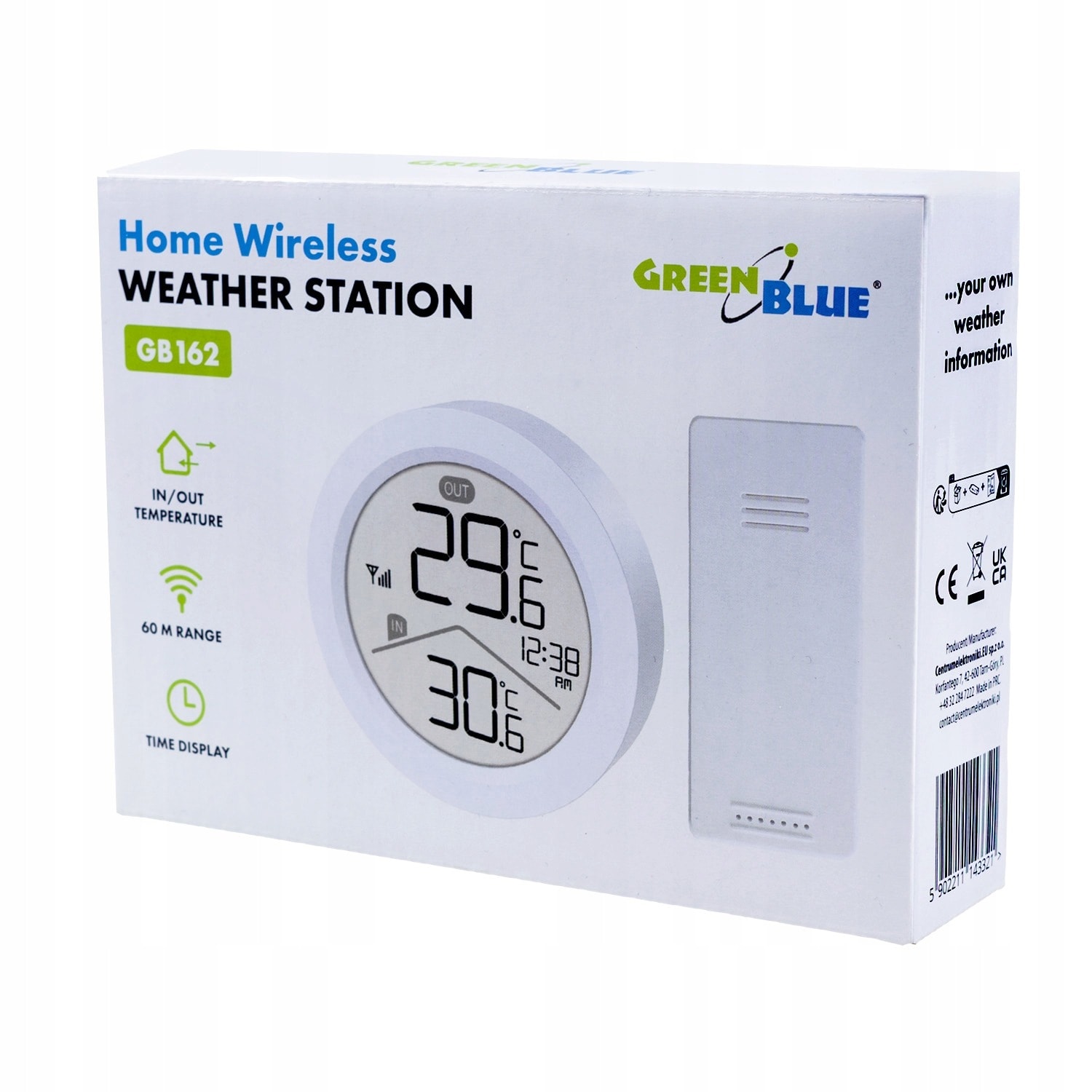 Greenblue Wireless Weather Station GB162 - Monitor the weather at home