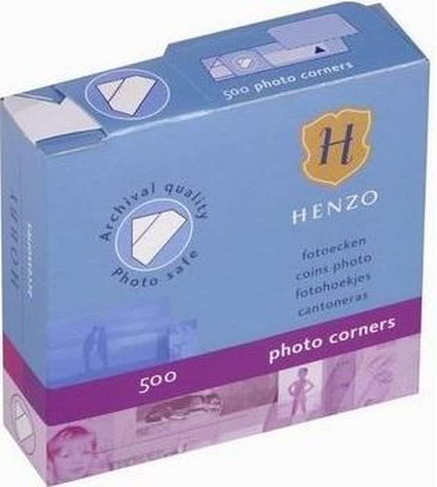 Henzo White self-adhesive photo corners - 500 pieces for album