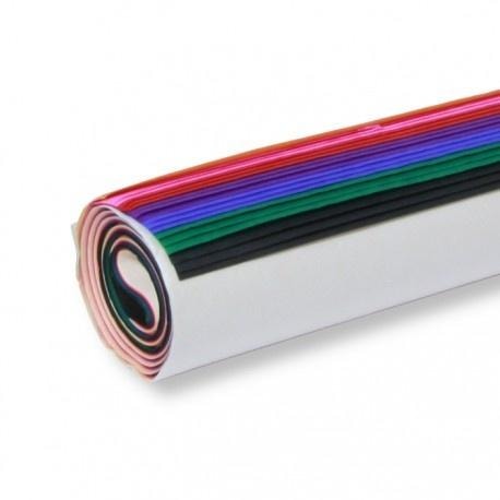 Polsirhurt Smooth colored tissue paper 50x70cm 30 sheets MIX - ideal for creative projects