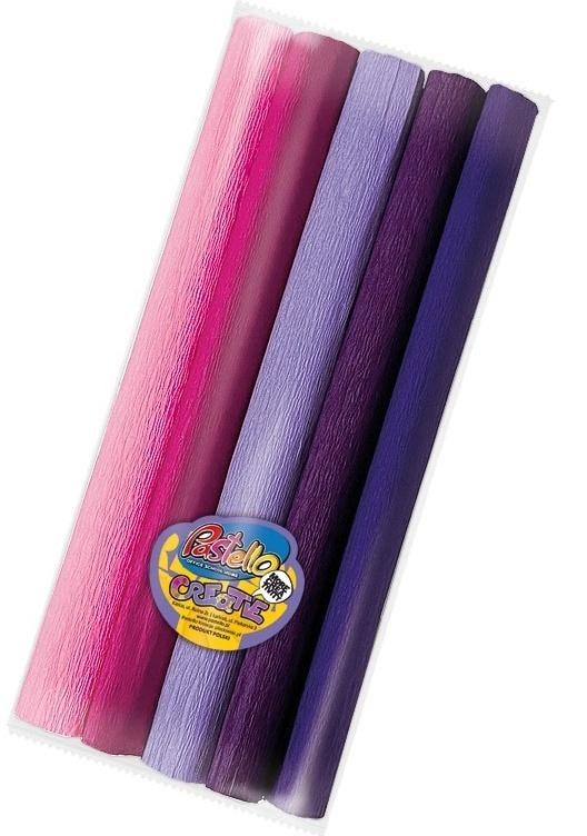 Mini crepe paper 25x200cm pink shades - ideal for decorations