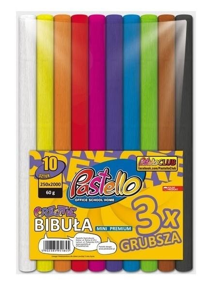 Mini Premium Crepe Paper - 10 colors, perfect for art projects