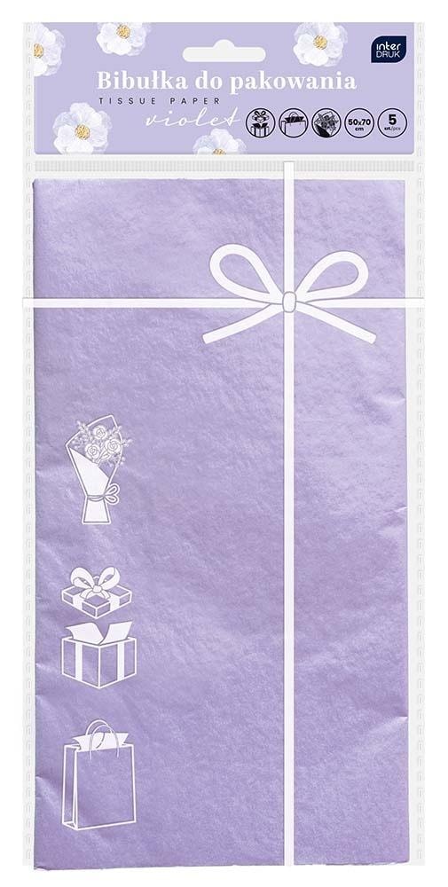 Gift wrapping tissue paper 50x70cm - purple elegance for every occasion