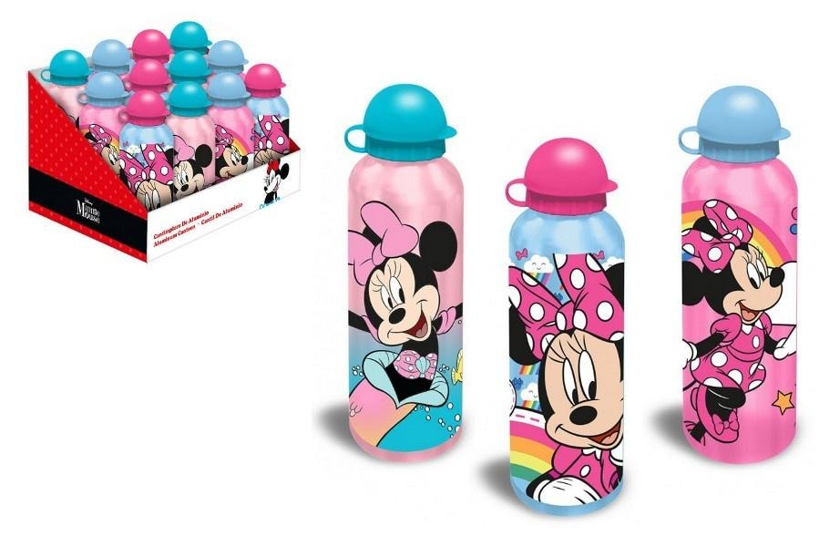 Minnie Mouse - Aluminium Water Bottle 500 ml - perfect for school