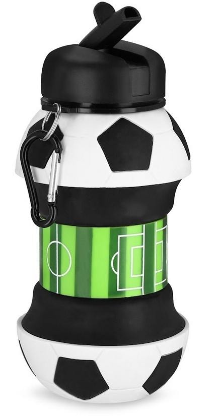 Foldable silicone water bottle - ideal for trips and workouts