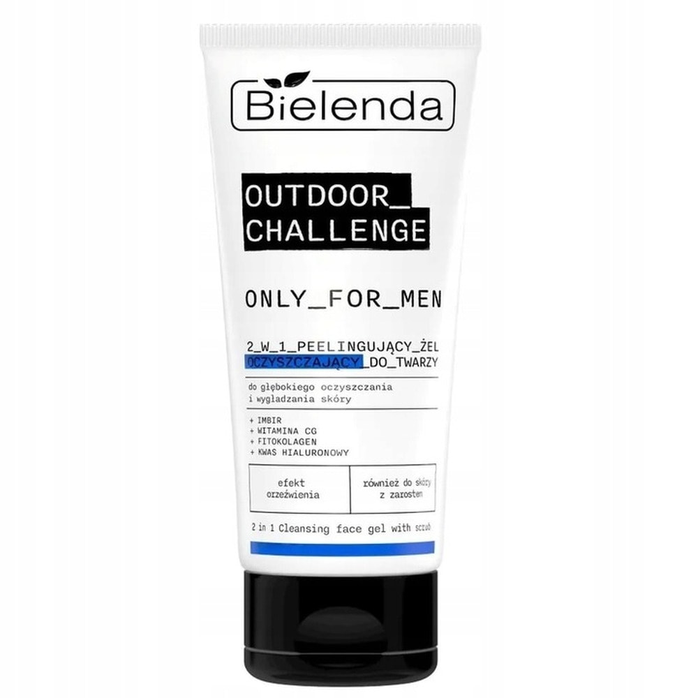 Bielenda Only For Men Outdoor Challenge - Face Wash Peeling Gel 2in1