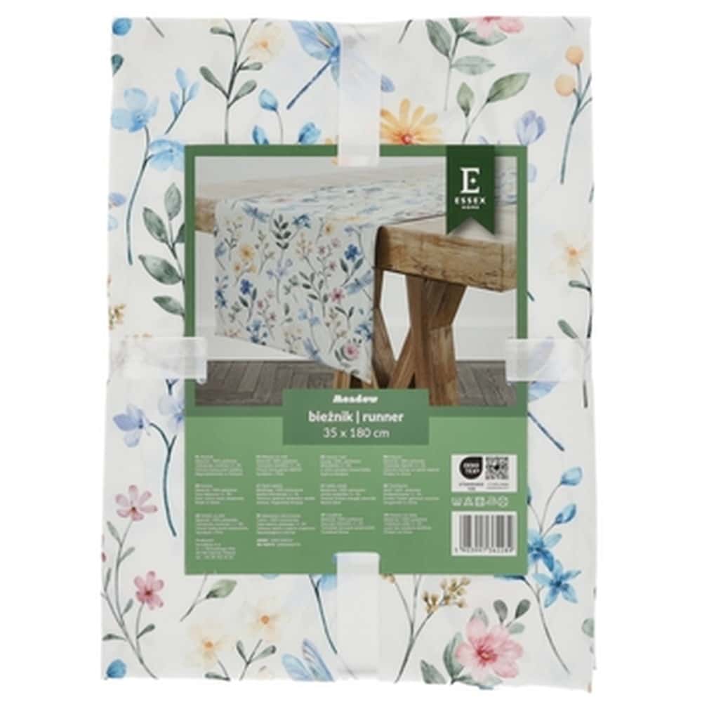Table Runner Flowers Meadow - decorative table runner for the table 35x180cm