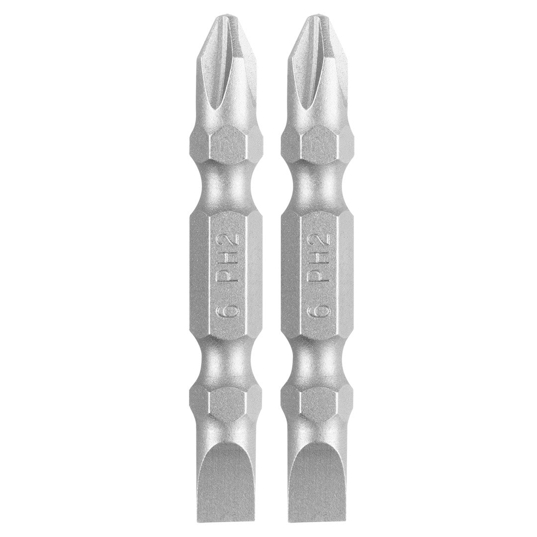GRAPHITE Double-ended bits PH2 x SL6 50 mm - 2 pieces