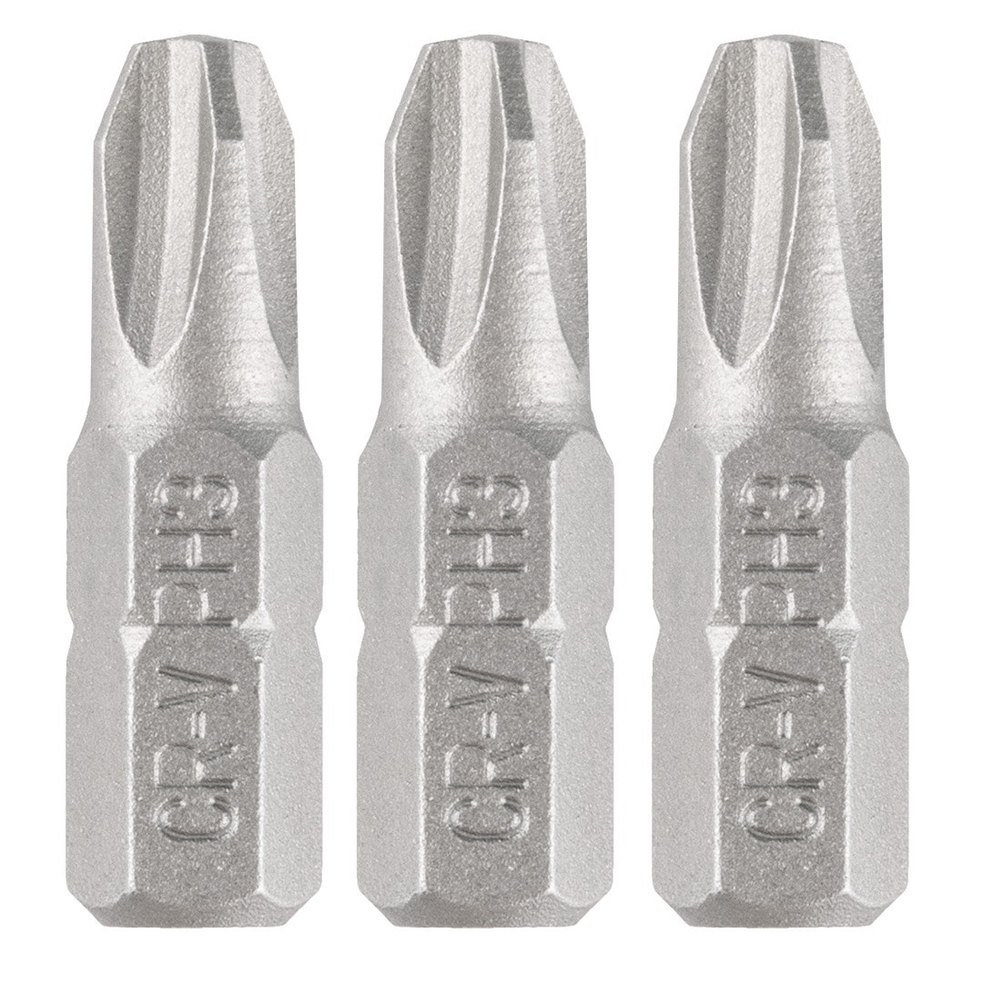 GRAPHITE Bits PH3 25 mm, 3 pieces - reliable tool