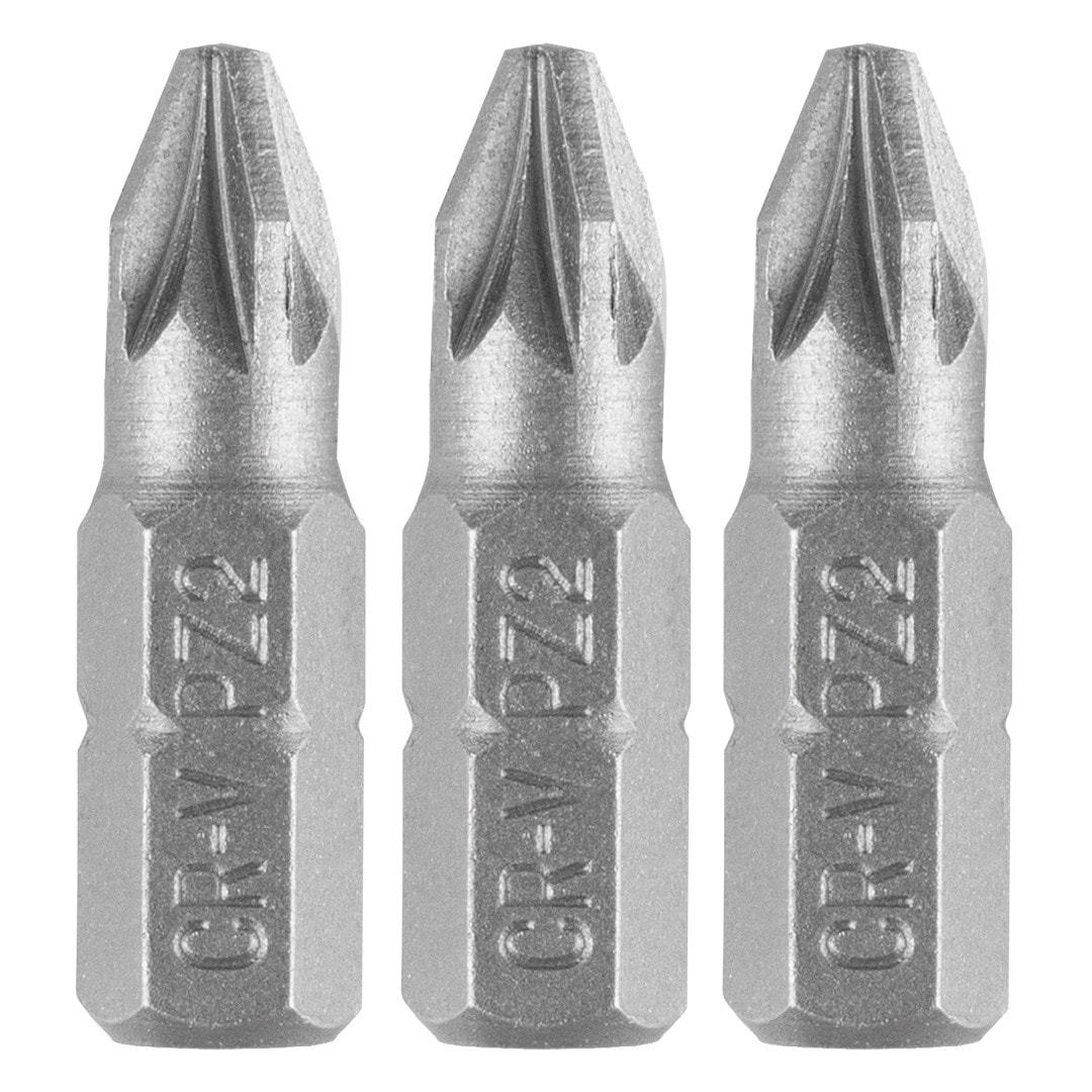 GRAPHITE PZ2 Bits 25 mm, 3 pieces - reliable tool
