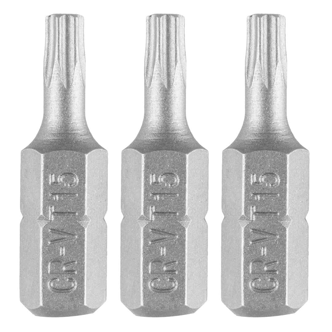 GRAPHITE Torx Bits T15 x 25 mm - 3 Pieces Set