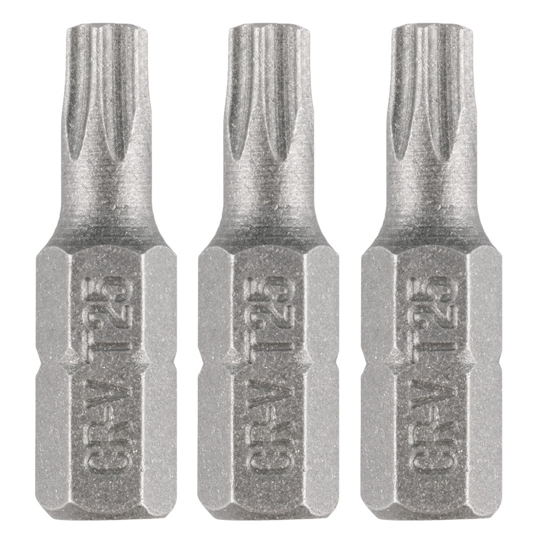 GRAPHITE Torx Bits T25 x 25 mm - 3-Piece Set for Screwdriver