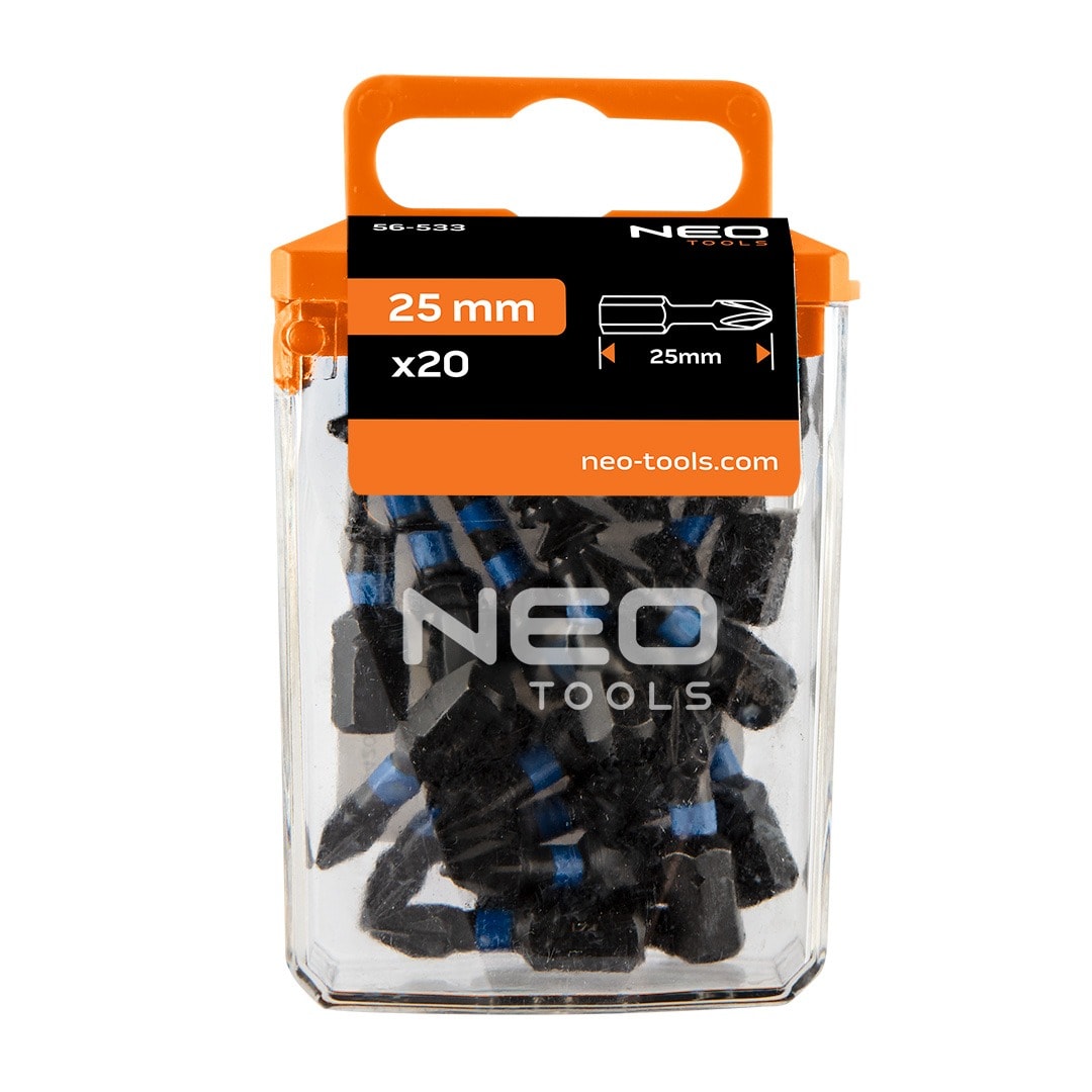 Impact driver bits PZ1 25 mm - 20 pcs - reliable and durable