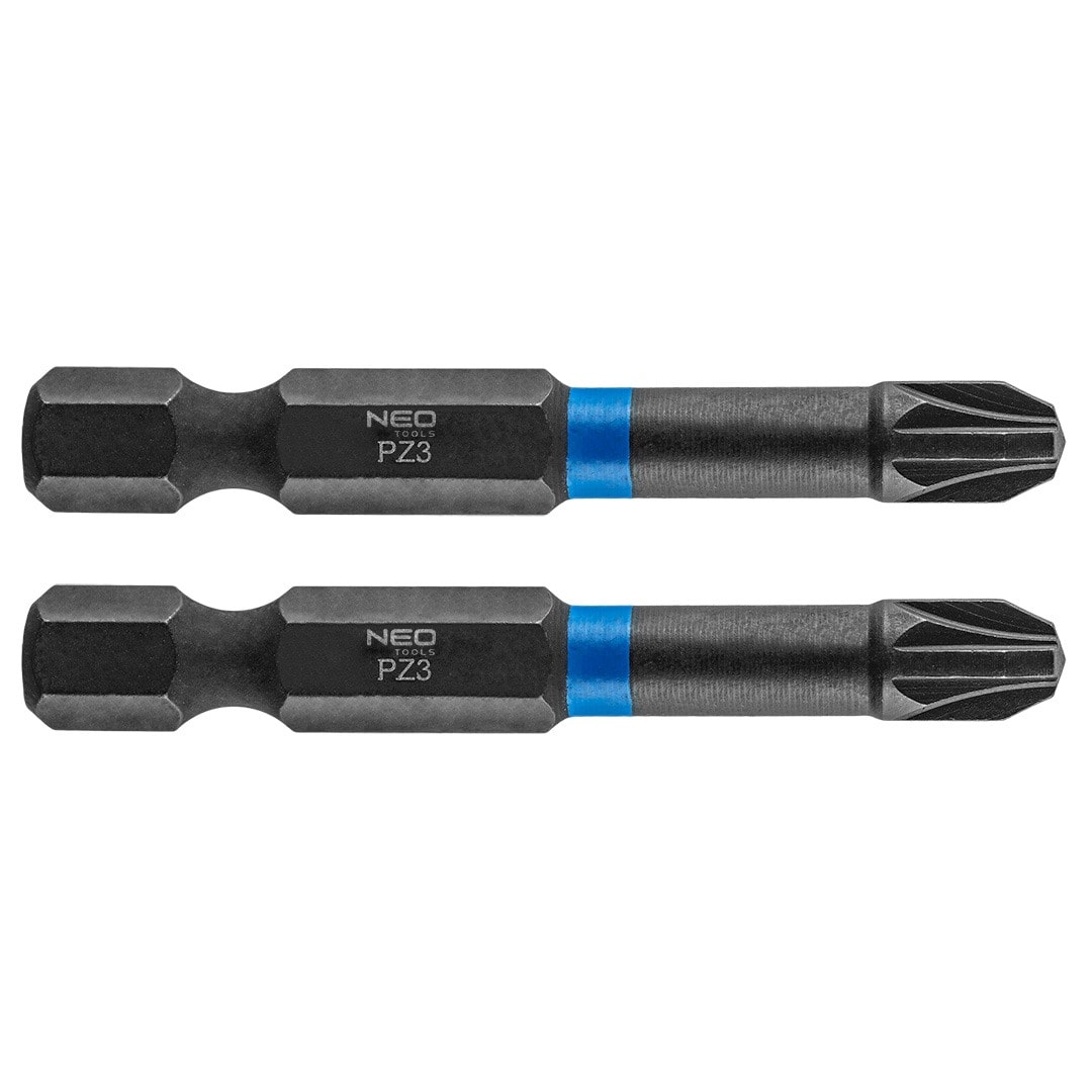 Impact bits PZ3 x 50 mm - 2 pieces for professionals