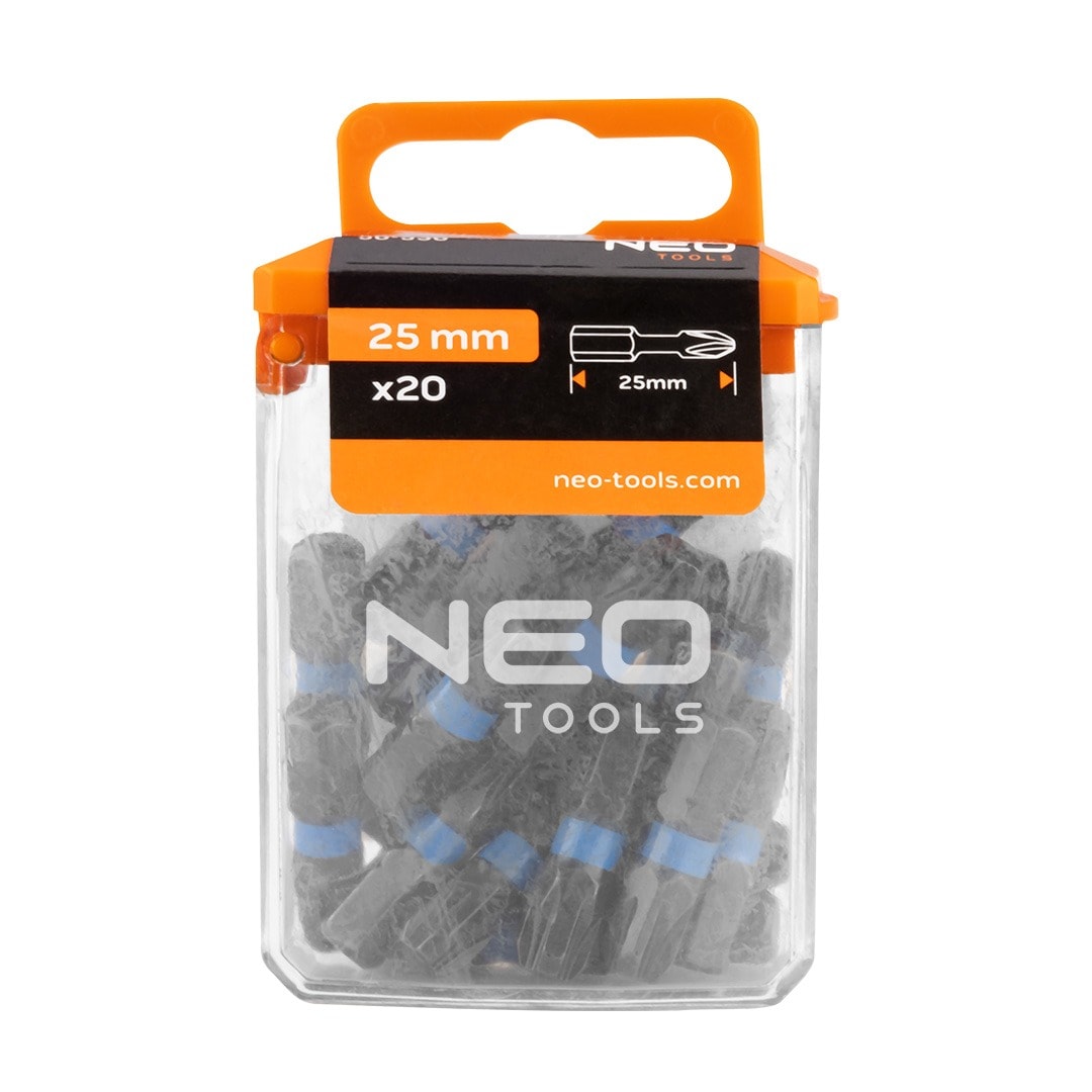 Impact driver bits PZ4 - 20 pieces, 25 mm length, reliable and durable