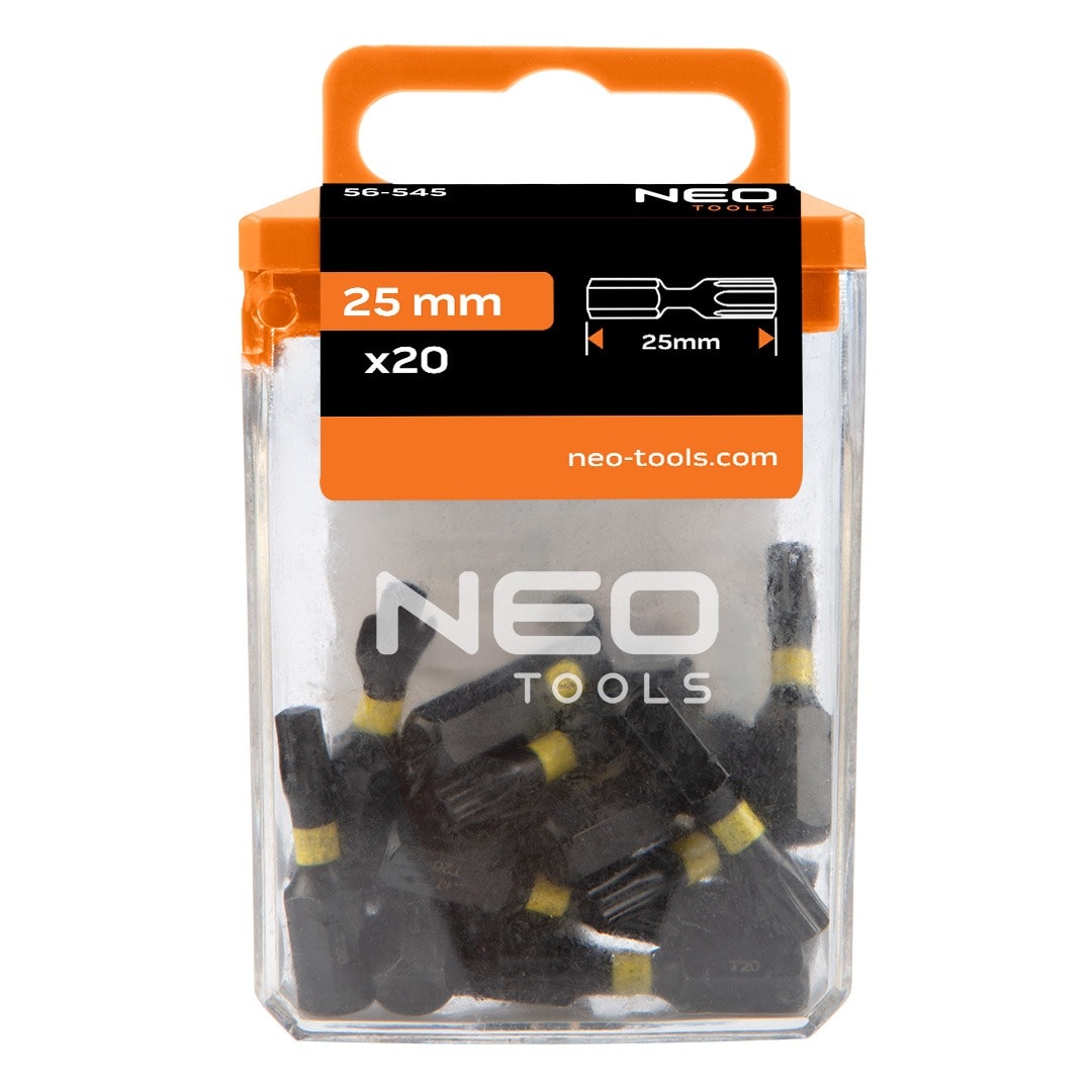 Impact bits TX20 x 25 mm - set of 20 pieces for special tasks