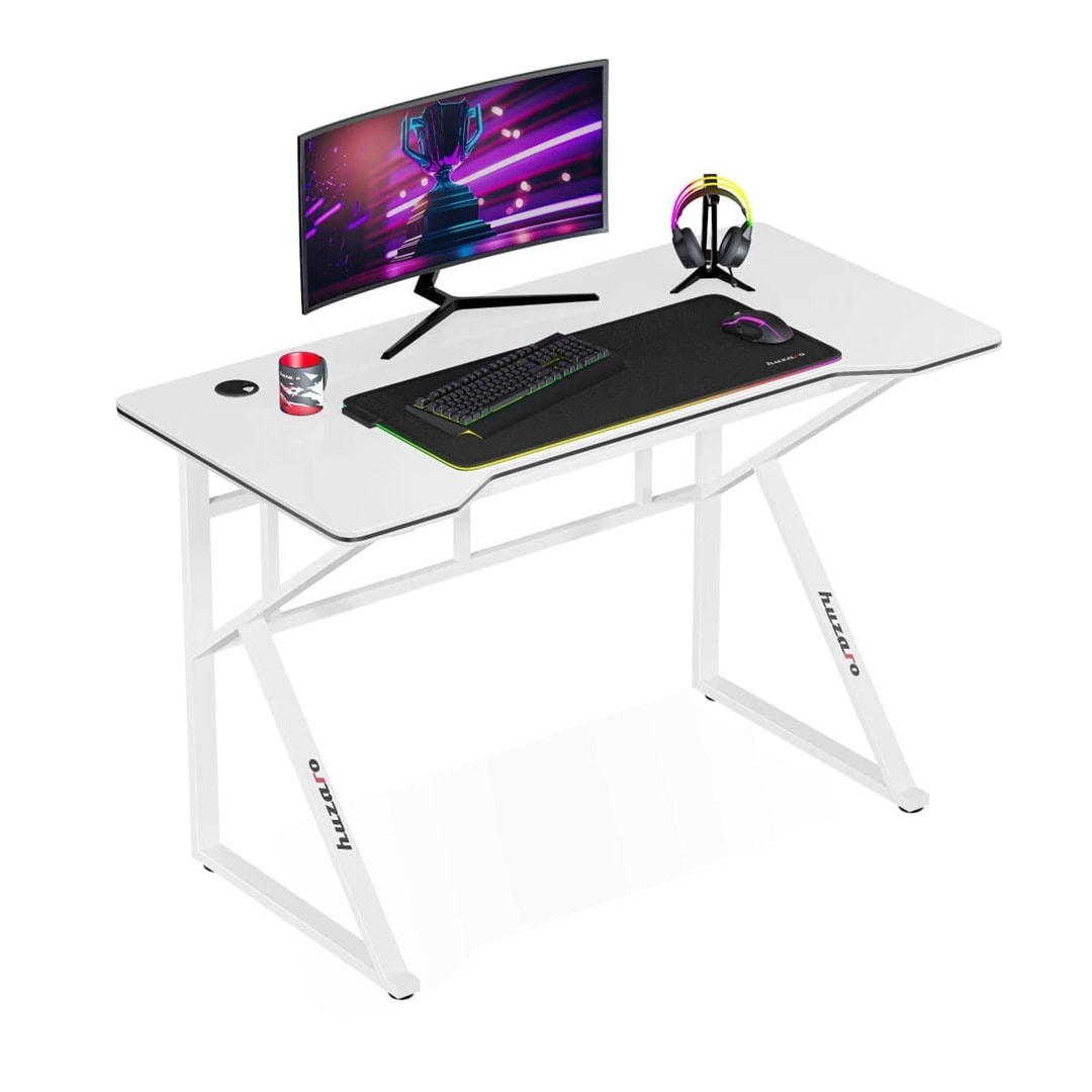 Huzaro Hero 1.6 White - Gaming desk for demanding gamers