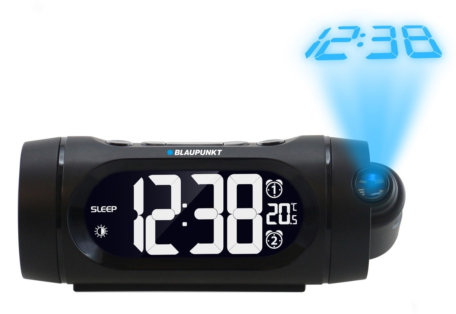 Blaupunkt CRP9BK Radio Alarm Clock FM - Dual alarm, large LED display