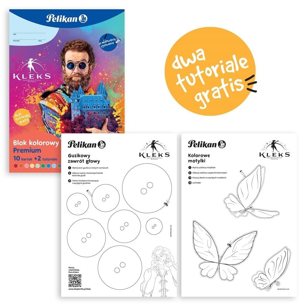 Pelikan Kleks Creative Block A4 - colorful block to develop imagination