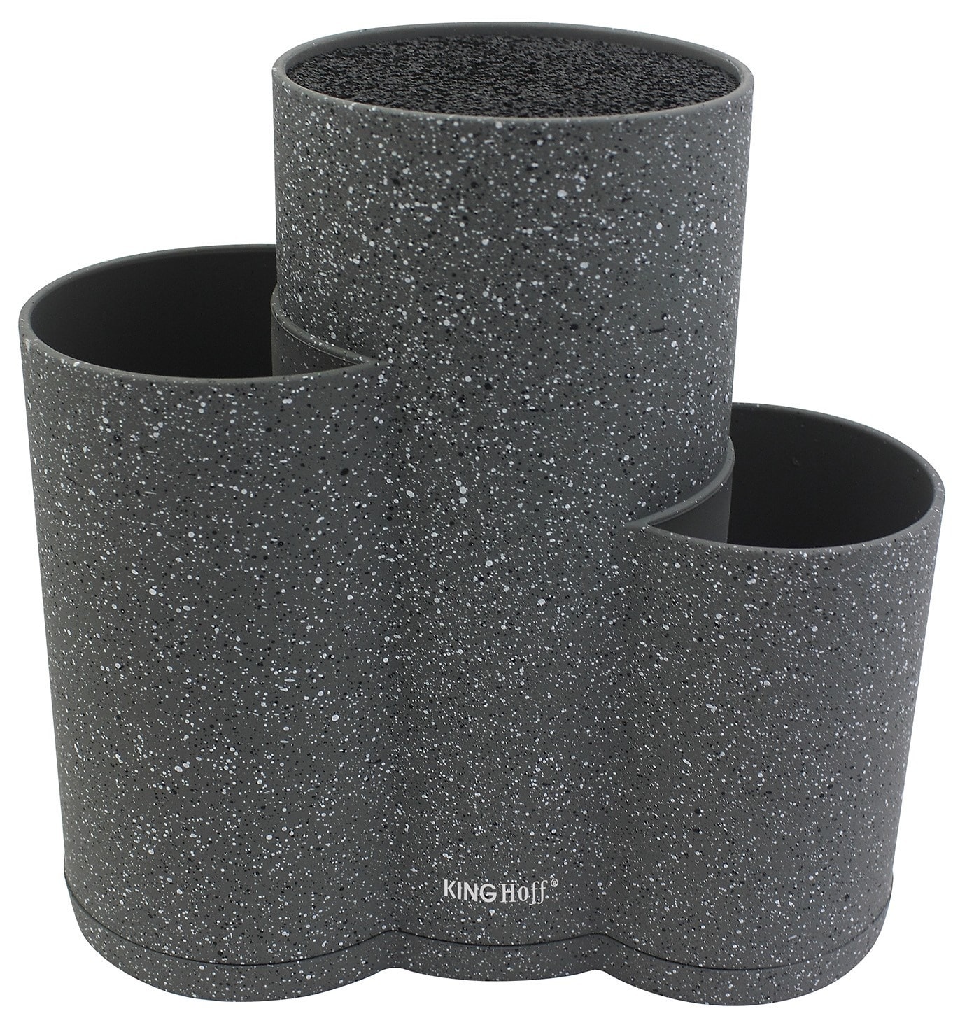 Kinghoff 3 in 1 knife block marble effect - modern design