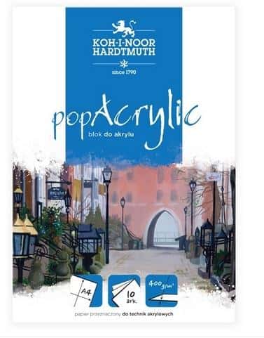 Koh-I-Noor Acrylic Block A4 - 10 sheets 400gsm - ideal for acrylic