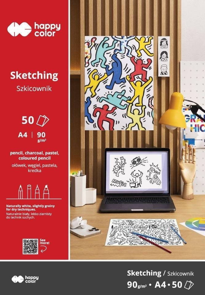 Happy Color Sketch pad Young Artist A4 - ideal for sketching