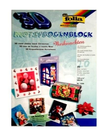 Galeria Hobby 3D technical block 20 sheets Christmas - ideal for Christmas projects