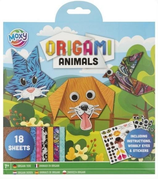 Grafix Block with stickers and origami sheets Animals - creative set for children
