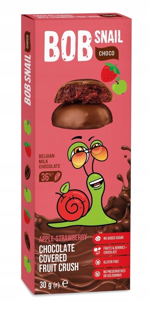 Bob Snail Apple Strawberry Fruit Puree - healthy snack for everyone