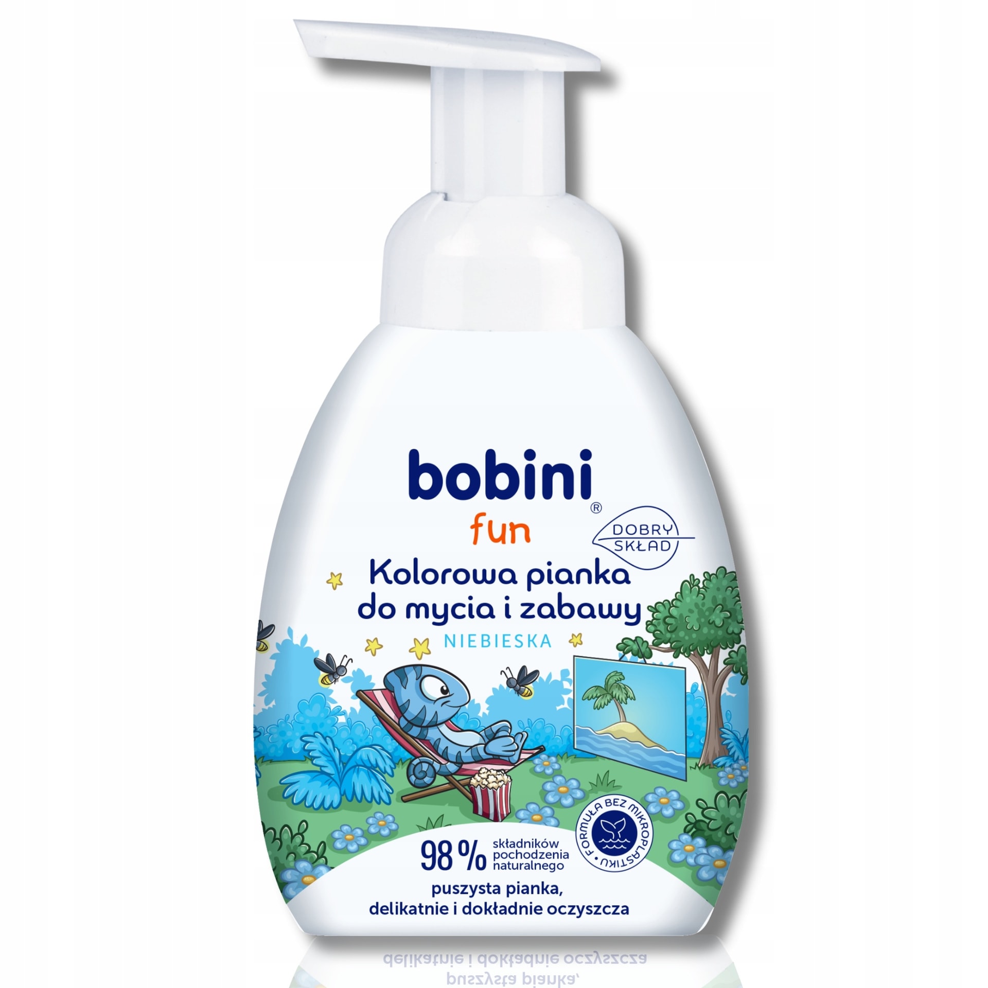 Bobini Fun Blue Washing and Playing Foam - gentle care for children