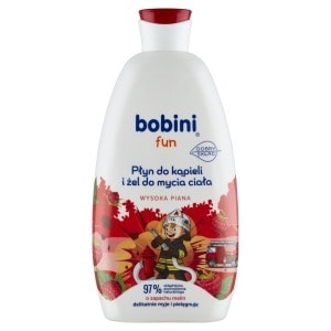 Bobini Raspberry - 2in1 Bath Foam and Shower Gel 500 ml for kids and adults