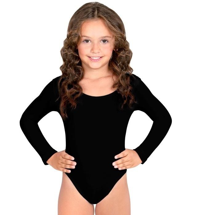 Children's bodysuit black size 116/128 - perfect for performances