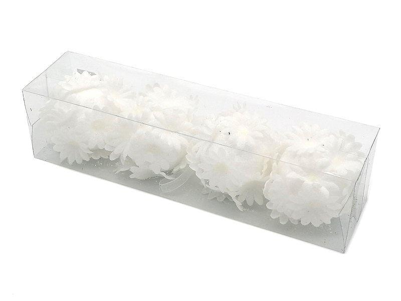 Baubles with flowers - Decorative Christmas ornaments diameter 7cm