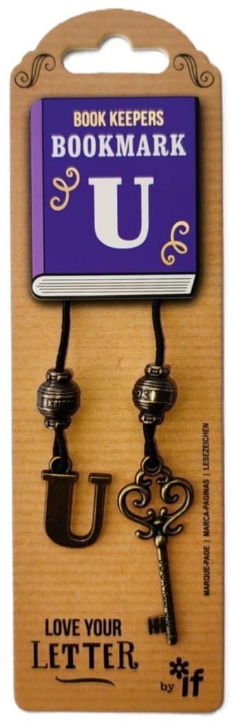 Book Keepers bookmark letter U - ideal for booklovers