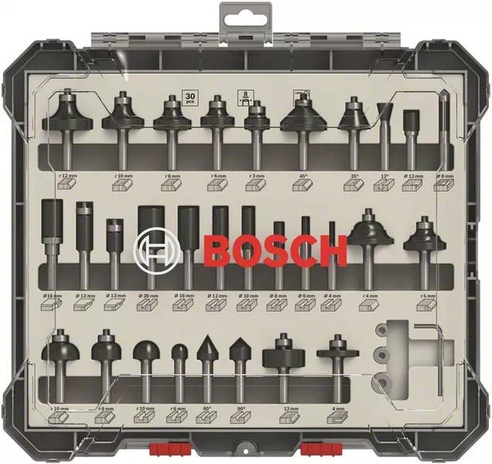 Bosch Bit and Milling Cutter Set 30 pcs - versatile tool set