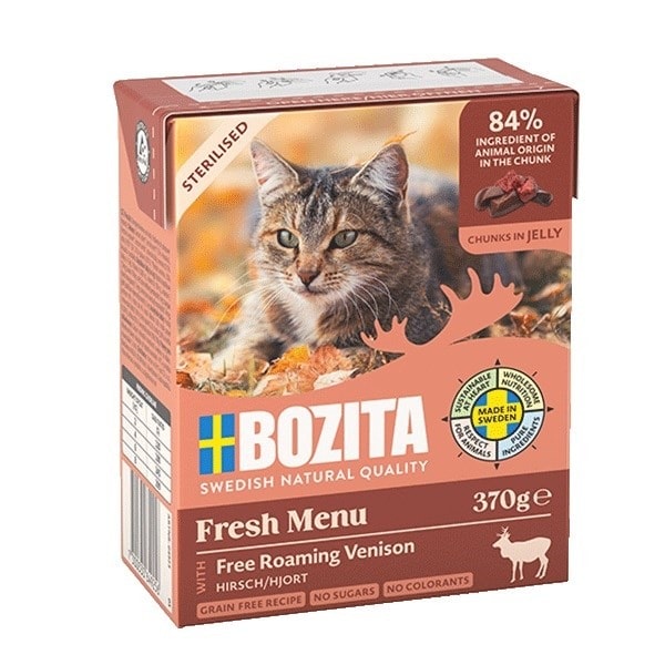 Bozita Sterilised - Cat food with venison in jelly - ideal for sterilised cats